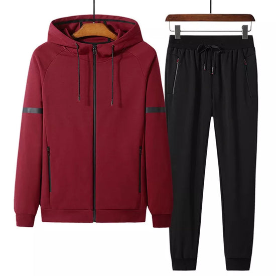 Spring Autumn leisure sports men big size sweatsuits men&