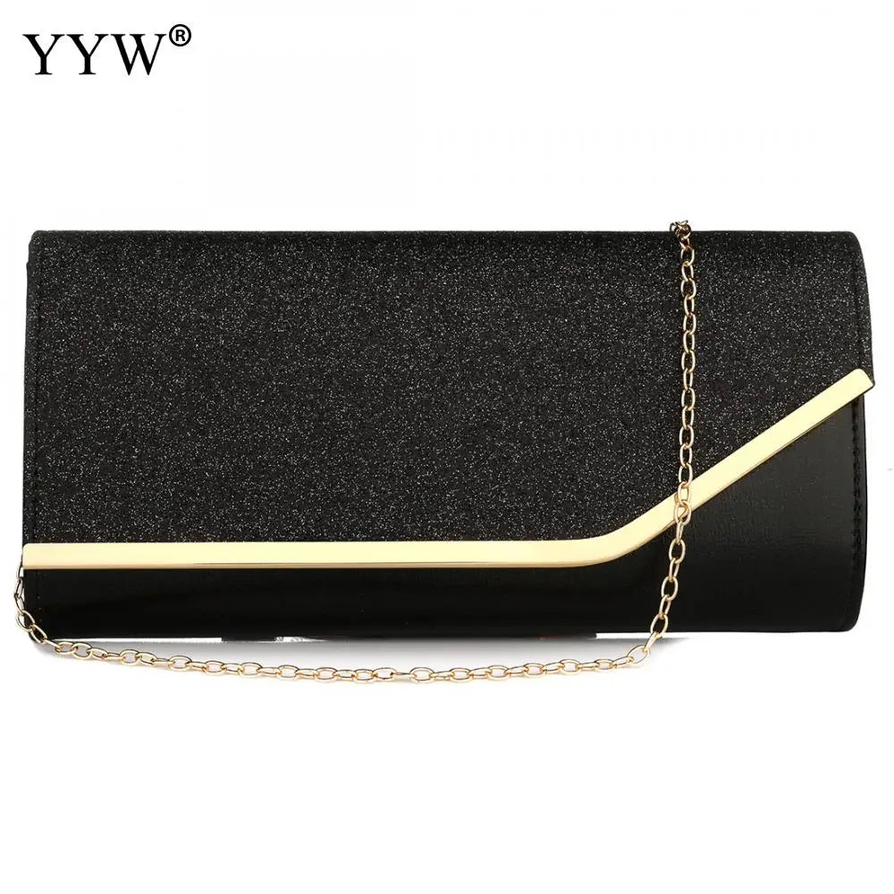 Sequined Envelope Clutch Bags For Women 2020 Fashion Gold Purses And Handbags With Chain Shoulder Bags Wedding Party Clutches