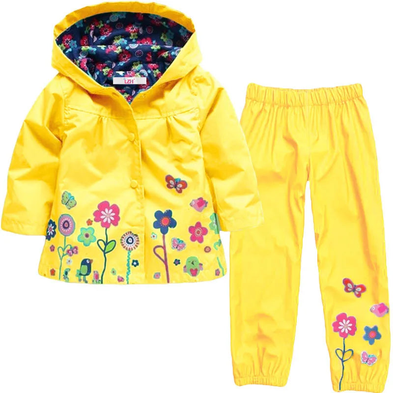 LZH Girls Clothing Sets 2022 Autumn Spring Girls Clothes Set Hoodie Jacket+Pants Kids Clothes Boys Sport Suit Children Clothes