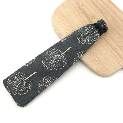 Portable Cutlery Bag Cloth Linen Tableware Knife Forks Spoon Container Fish Striped Print Japan Style Dinnerware Bag For Travel