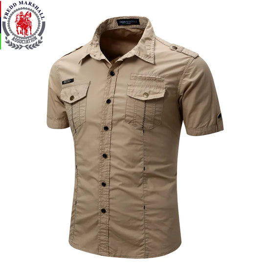 Chemise homme 2024 nouveaux hommes chemise Cargo mode chemise décontractée Style d&