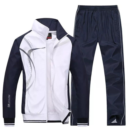 Hommes vêtements de sport nouveau printemps automne survêtement 2 pièces ensembles sport costume veste + pantalon survêtement mâle mode imprimer vêtements taille L-5XL