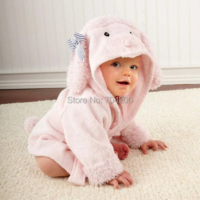 Retail-22 designs Baby Hooded kids bath towel/Animal Modeling Swimming bathrobe/Baby cartoon Pajamas