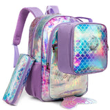 BunnyFly Cartoon Pattern Fashion Style Large Capacity Kids Student School Backpack with Lunch Box Bag-Unisex Design