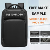 Business Slim Small Backpack Computer Travel Backpacks 15.6 Inch Waterproof Laptop Bag for Work Office College Backpack for Men