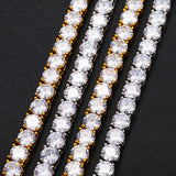 USA Warehouse Fast Delivery 925 Sterling Silver VVS Moissanite Diamond Clustered Tennis Chain Necklace