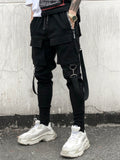 Youth Mechanical Style Ribbon Japanese Style Fried Street Tactical Pants