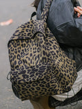 2025 New Arrival Fashion Leopard Print Backpack Female Easiest for Match Leisure Travel Backpack Sexy Style Schoolbag Ins Niche Style