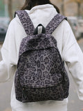 2025 New Arrival Fashion Leopard Print Backpack Female Easiest for Match Leisure Travel Backpack Sexy Style Schoolbag Ins Niche Style