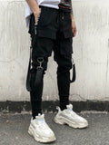 Youth Mechanical Style Ribbon Japanese Style Fried Street Tactical Pants