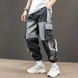 Country Trendy Cargo Loose Korean Style Patchwork Ins Pants