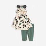 1-6age Kids Long Sleeve Tracksuits Baby Girls Casual Loose Sweatshirt+pants 2 Piece Set Toddler Loose Trendy Outfit Home Wear