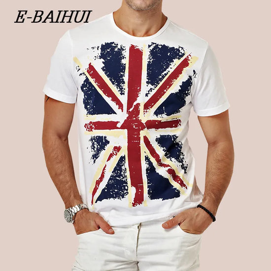 E-BAIHUI été coton T-Shirts hommes vêtements mâle coupe ajustée t-shirt homme T-shirts décontracté marque T-Shirts Swag hauts pour hommes Y001