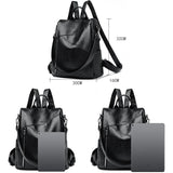 2024 New Women's Anti theft Backpack Large Capacity Female Single Shoulder Bag High Quality Soft Leather School Student Bookpack