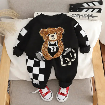Baby Kids Clothes Children Cartoon Big Bear T-shirt Pants 2Pcs/Set Toddler Fashion Cotton Clothing Infant Tracksuits 0-5 YEARS