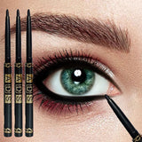 3Pcs Waterproof & Sweat-Proof Black Eyeliner Pencil - Long-LastingSmudge-Proof for Bold Eye Makeup, Easy Glide Formula for Perfe