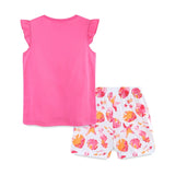 2-7T Children'S Clothing Sets  Girls 2pcs Tops + Shorts Sets Animals Print Fashion Baby Suits Kids Clothing Sets Outfits