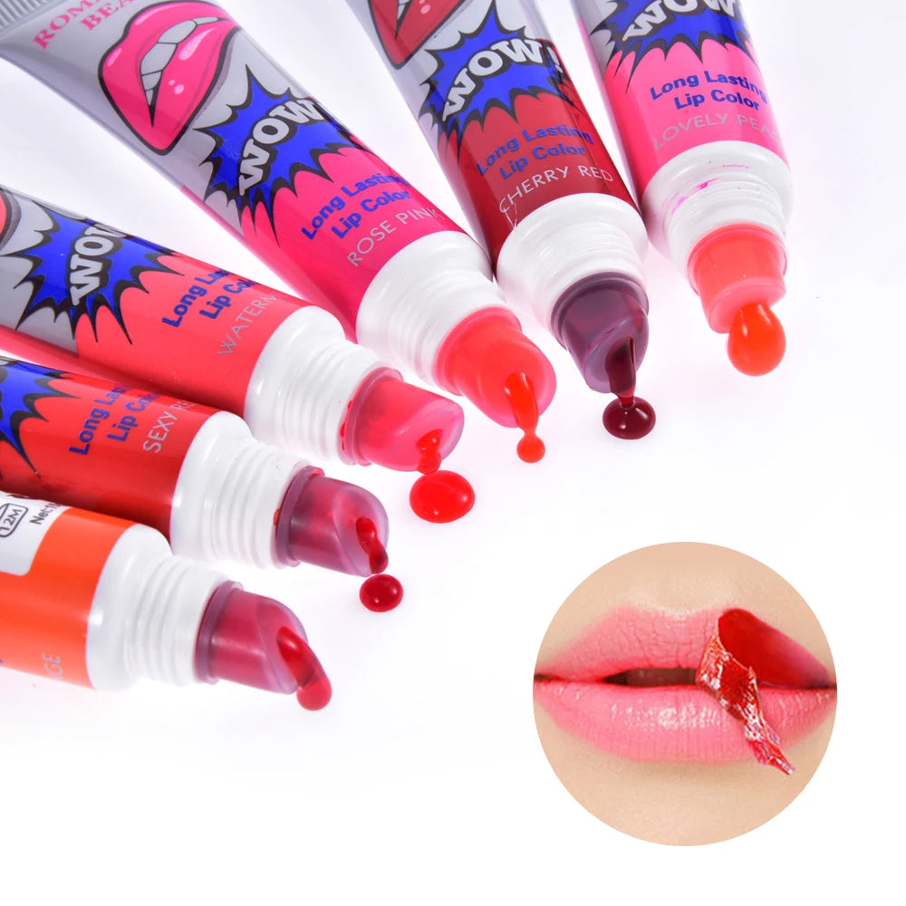 Amazing Peel Off Liquid Lipstick Waterproof Long Lasting Lip Gloss Tear Off Makeup Tattoo Lip Gloss Lip Tint Cosmetic
