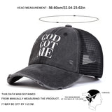 1piece Unisex Letter Printing Wash Baseball Net Caps Spring Summer Outdoor Adjustable Casual Hats Sunscreen Hat ﻿