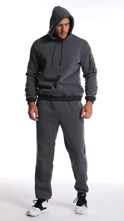 Men's Tracksuits 2 Piece Set 2021 Spring Winter Sweatsuits for Men Casual Hoodie Sports Jogging Suits Sets Men Clothing
