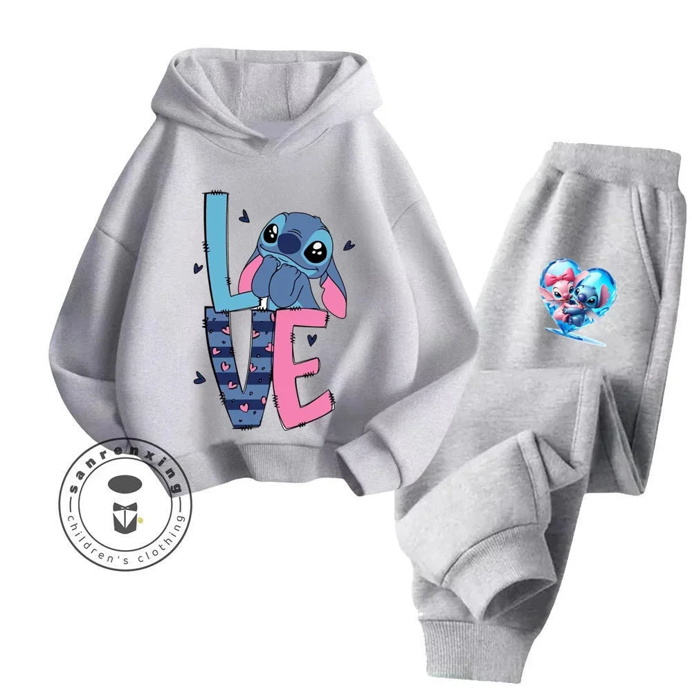 Boys and Girls, Shidiqi Sports Two-piece Set, Outdoor Travel Style, Cartoon Pattern, Comfortable, Durable, Easy To Maintain