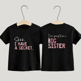 Big Sister T-Shirt I Have A Secret Promoted To Big Sister Pregnancy Announcement Gift Going To Be A Big Sister Kids Tee