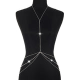 Sexy Body Chains for Women Rhinestone Bikini Chest Bra Chains Body Jewelry Fashion Summer Accessories