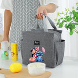 1pc Stitch Lunch Bag,Large Capacity Insulated Portable Lunch Carrier,Bento Tote,School Tote Bag,Lightweight,Reusable,Leak-Proof