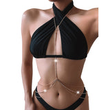 Sexy Body Chains for Women Rhinestone Bikini Chest Bra Chains Body Jewelry Fashion Summer Accessories