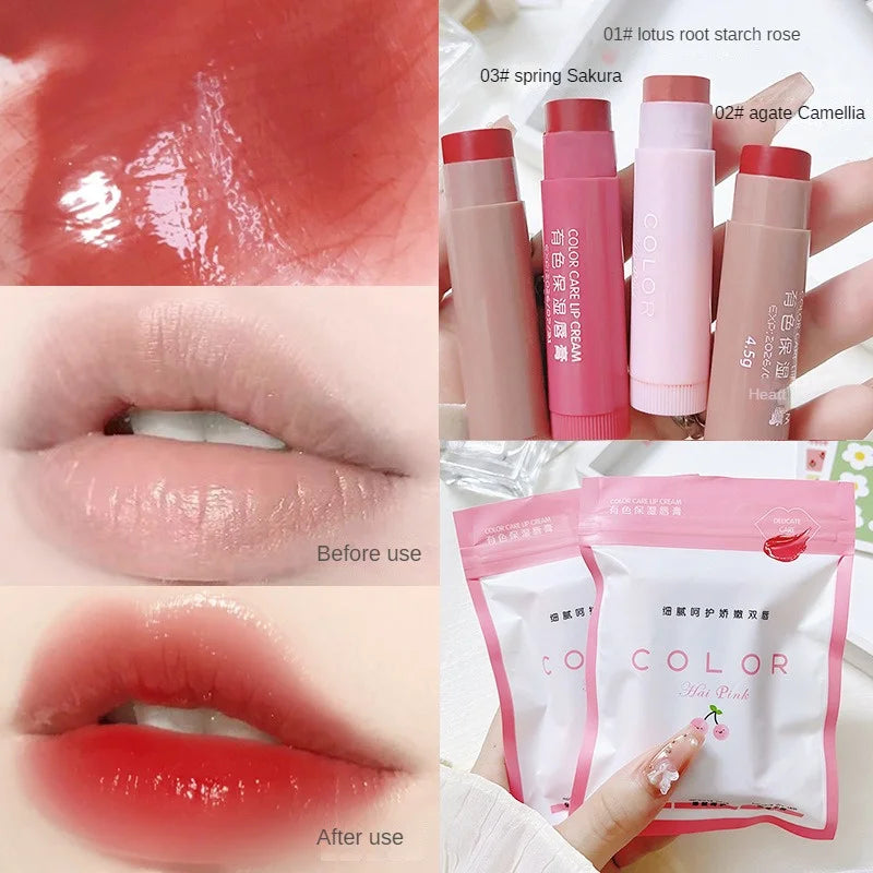 Lip Balm Lip Care 4.5g Tinted Lip Balm Lip Makeup Anti-dry Lip Balm Skin Friendly Lipstick Beauty And Health Anti-cracking