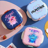 800ml for K-Pop Demon Hunters Lunch Box Placed in Microwave Without BPA Comes with Spoon Fork Portable Student Office Workers