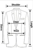 Brown/Navy 2 Pieces Men Suits Set Fashion Men's Formal Business/Wedding Suits Peak Lapel Double Breasted Blazer Pants for Party