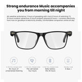 2025 New Smart Glasses M01 Bluetooth Sunglasses Black Technology Blue Light Filtering Polarized Lenses Life Waterproof For Men