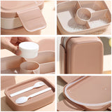 1.5L Move K-Pop Demon Hunters 2 Layer Lunch Box Fashion Cartoon Food Snack Container with Spoon Fork Cute Printed Students Gift