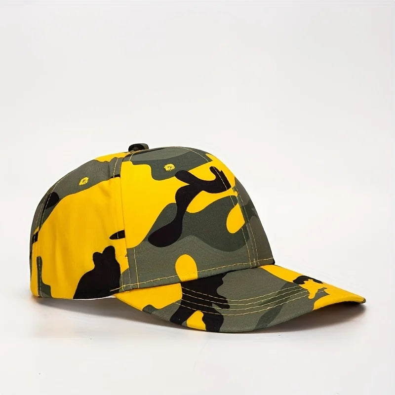 1PC camouflage baseball cap - breathable, adjustable, suitable for outdoor sports and casual wear