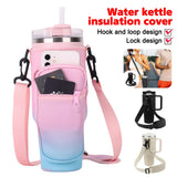 40OZ Water Bottle Carrier Bag with Phone Pocket for Stanley Cup, Water Bottle Holder with Adjustable Strap Thermos Cup Holder