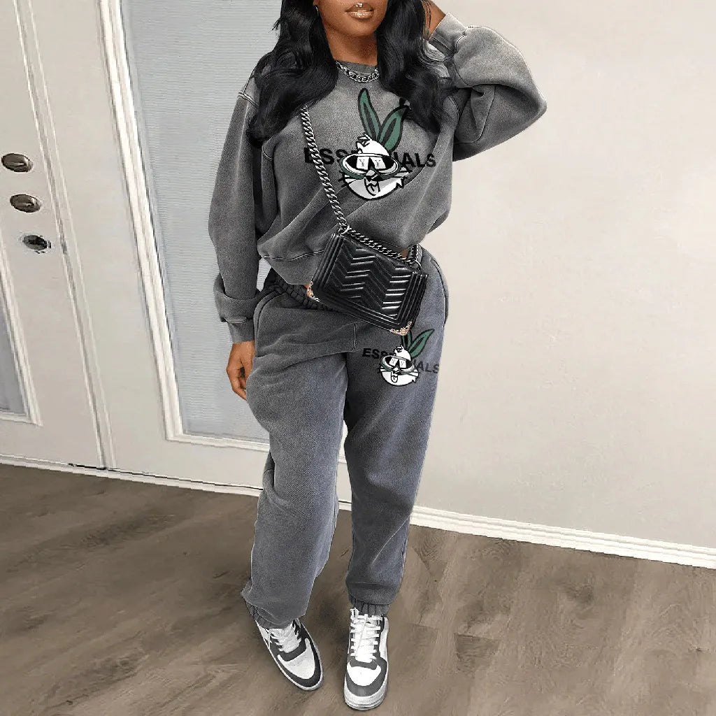 Women Tracksuits  Joggers Two Piece Set Elegant 2 Pieces Sets Outfit Sweatsuits 2023 Women Fall Winter Fall Two Piece Pant Sets
