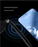 Bluetooth Smart Glasses Full Frame 2024 New Arrival Wireless Headset Sunglasses Integrated Anti-Blue Light Polarized Listening to Songs Call Listening to Music Smart Audio Semi-Open Sun Glasses Changeable Lens