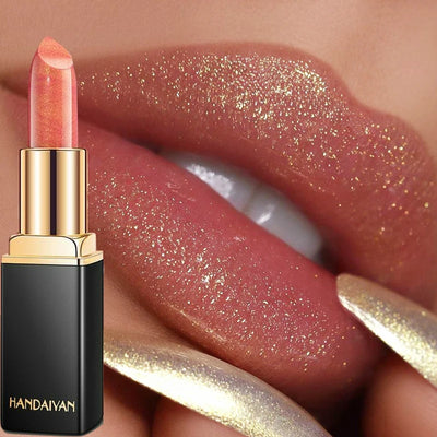 9 Color Matte To Shiny Glitter Liquid Lipstick Shiny Lip Gloss Diamond Waterproof Long Lasting Pearl Lipgloss Women Lip Makeup
