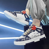 Cashew flower high top board shoes for men Spring and Autumn 2023 New trend Versatile youth sports casual shoes shoes for men