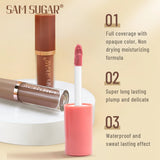 12 Colors Lip Gloss Set Matte Velvet Non-Stick Waterproof Sweatproof Long Lasting Exquisite Gift Set Gift Idea