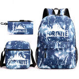 3pcs Game Fortnite Backpacks Kawaii Lightweight Simple Laptop School Bags Junior-senior High School Students Mochilas Travel Bag