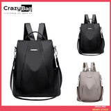 Anti-theft backpack women's bag 2024 new Korean version trendy fashion bag nylon canvas oxford cloth backpack