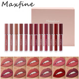 6 Color Matte Lip Gloss Set Moisturizes Long Lasts Water Proofs Sweat Proofs Non Transfer Liquid Lipstick 1pcs