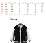 Baseball Uniform Style Jacket 2025 KPop Demon Hunters Movie Casual Outerwear Gift for Fans Boys Girls Children's Tops