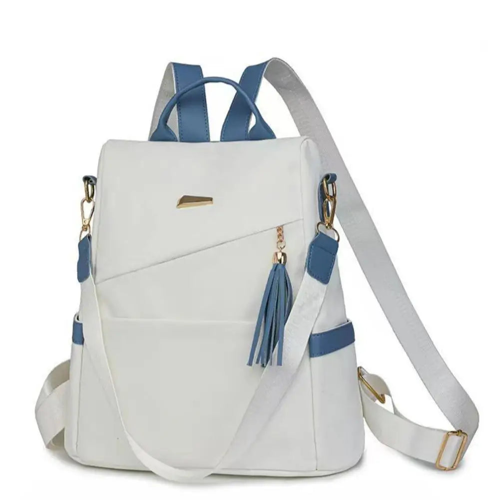 2025 Fashion Oxford Cloth Women Backpack Anti Theft Back Zipper Large Capacity Casual Travel Double Shoulder Student Bag