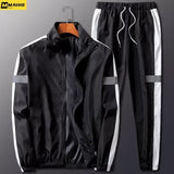 2Pcs Men Tracksuit Hoodie Tops Joggers Pants Tracksuit Set Male Running Jogging Sportswear Hooded Pants Mens Sweat Suit 2024