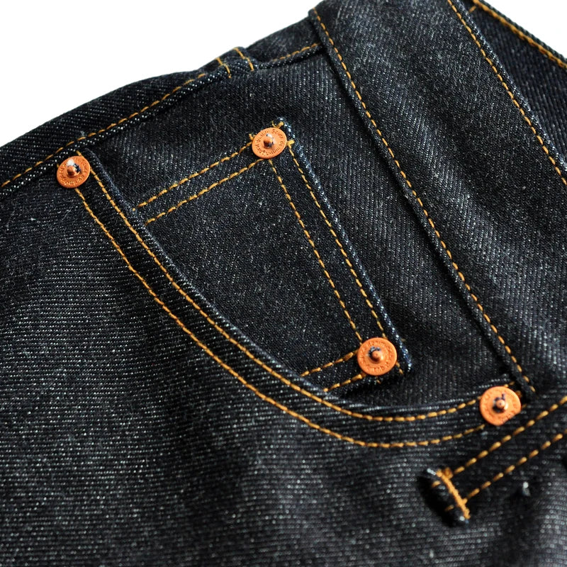 SauceZhan 315XX-18OZ Men Jeans Denim Jeans for Men Taper Fit Selvedge Denim Raw Jeans Blue Jeans Thick 18 OZ Vintage