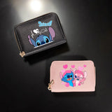 1pc Stitch Accordion Zipper Card Bag, Card Holder Coin Wallet Credit Card Holder, Portable Zippered Coin Bag For Everyday Use