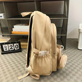 Backpack Simple Large Capacity Sports Travel Backpack Junior High School Leisure Backpack Tutorial Bag